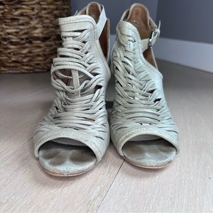 Charles David strappy leather heel